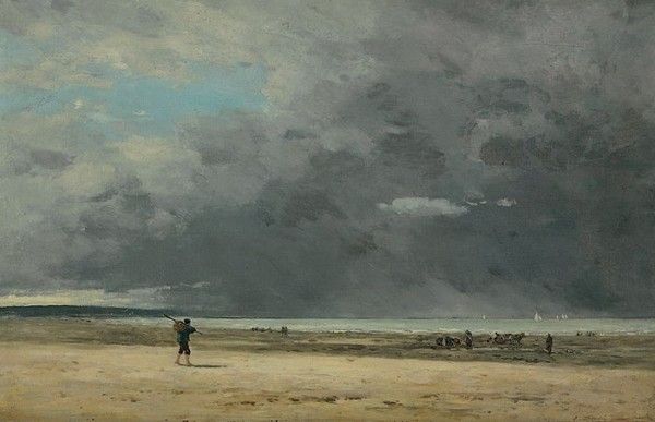 Deauville, 1893 de Eugène Boudin - Reproduction tableau